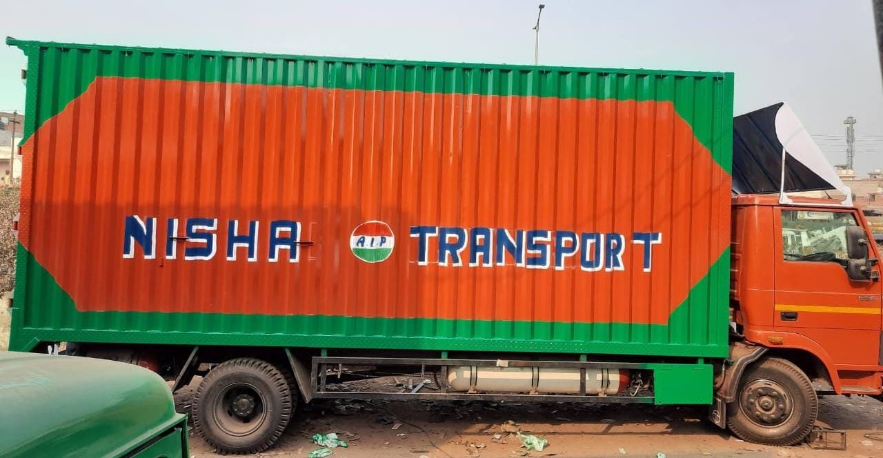 Nisha Transport close body vehicle